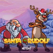 Santa vs Rudolf slot cover
